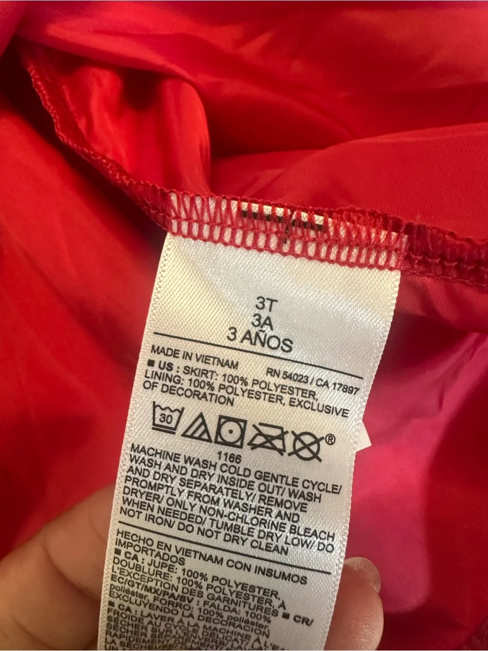 NWT! Old Navy Girls' Red Tulle Skirt with Glitter Stars & Moon 3T
